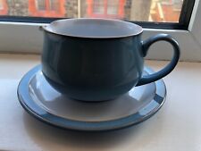 Denby Colonial Blue Gravy Boat & Saucer for sale  Shipping to South Africa