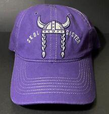 Usado, Chapéu ajustável Minnesota Vikings "SKOL SISTER" feminino lantejoulas cintilantes roxo comprar usado  Enviando para Brazil