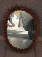 Specchio midollino design usato  Reggio Calabria