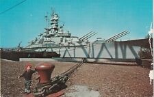 Postal acorazado proyectil armas Fall River MA USS Massachusetts 16 pulgadas segunda mano  Embacar hacia Argentina