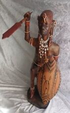 African warrior caved for sale  Shipping to Ireland