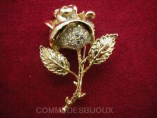 Broche rose dorée d'occasion  Paris III