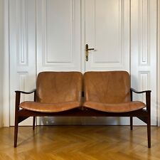 Sofá Fredrik Kayser dois lugares teca namoradeira modelo 711 Noruega 1960 cadeira Vatne comprar usado  Enviando para Brazil