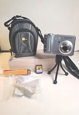 Samsung Digimax D53 5.0 Megapixels Camera TESTED Works Tripod Case 2GB Card, used for sale  Shipping to South Africa