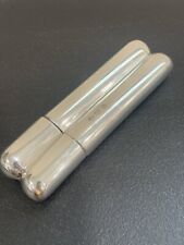 Sheffield England Vintage Silver Plate Cigar Case & Beverage Flask for sale  Shipping to South Africa