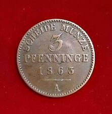 Pennies 1863 prussia for sale  Shipping to Ireland