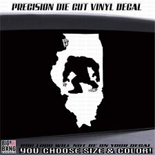 Adesivo de vinil Sasquatch Bigfoot ILLINOIS Home State Yeti I Believe Edition comprar usado  Enviando para Brazil