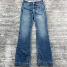 Jeans Gap tamanho 25/0r feminino longo e magro elástico cintura média lavagem azul denim comprar usado  Enviando para Brazil