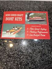 ORIGINAL VINTAGE CHRIS CRAFT BOAT Algonac, MICH Boat Kit Brochura Anos 1950 Runabout comprar usado  Enviando para Brazil