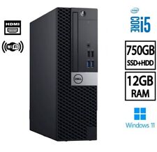 Desktop DELL Computer Windows 11 12GB 750GB SSD+HDD WiFi FAST PC CLEARANCE SALE for sale  Shipping to South Africa