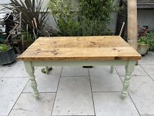 rustic oak dining table for sale  LONDON