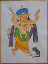 God Ganesh painting god of good luck & sucess decorative wall hanging Indian art for sale  Shipping to Canada