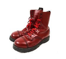 UK10 Grinders Stag Cherry Red 10-Eyelet steel toe boots RARE Made In England for sale  Shipping to South Africa