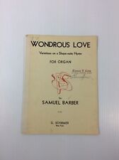 Partituras de música Schirmer 44477 órgão amor maravilhoso Samuel barbeiro 1959 comprar usado  Enviando para Brazil