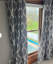 Gray ikat curtains for sale  Sarasota