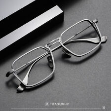 Monturas de gafas cuadradas grandes de borde completo para hombres retro gafas de titanio puro para mujeres segunda mano  Embacar hacia Mexico