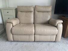 Cream leather two for sale  CRANLEIGH