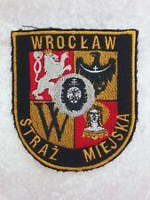Polska - naszywki, znak rękawa, plakietka z tkaniny - WROCLAW STRAZ MIEJSKA, używany na sprzedaż  Wysyłka do Poland