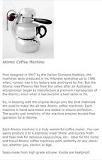 Atomic coffee maker for sale  ISLE OF SKYE