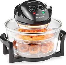 Emperial 17L Halogen Convection Oven Cooker Air Fryer with Extender Ring Black  for sale  Shipping to South Africa