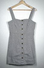 Hollister Women’s Stripped Buttoned Mini  Dress Size Large for sale  Shipping to South Africa