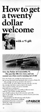 1965 Parker 45 caneta-tinteiro impressão vintage anúncio cartucho recarregável beijo testa comprar usado  Enviando para Brazil