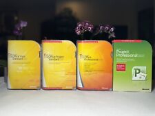 Genuine Microsoft Office Project Standard Visio & Professional Lot of 4 VG+, used for sale  Shipping to South Africa