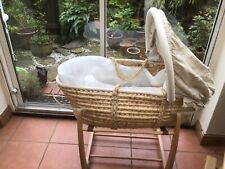 Wicker moses basket for sale  BOLTON