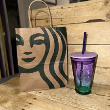 Copo de vidro Starbucks 2022 Ombre roxo azul gradiente comprar usado  Enviando para Brazil