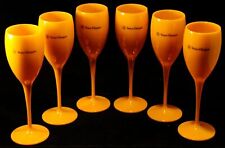 Amarelo Champanhe Veuve Clicquot Taça flute para champanhe Copo Cálice X 6 Novo comprar usado  Enviando para Brazil