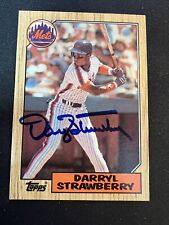 1987 Topps Darryl Strawberry #460 New York Mets autografado à mão comprar usado  Enviando para Brazil