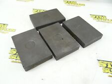 SET OF 4 CAST IRON MACHINE LEVELING PADS 3/4" X 3" X 4-1/2  for sale  Shipping to South Africa