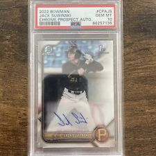 Jack Suwinski ~ 2022 Bowman Chrome 1st Prospect Auto #CPAJS Pirates ~ PSA 10 Gem comprar usado  Enviando para Brazil