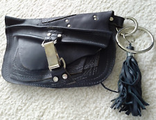 Usado, Bolsa Heather Hambrecht ((h(om)e) EUA couro preto clutch One of a Kind Show comprar usado  Enviando para Brazil