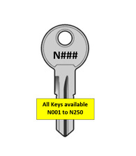 Key Fits Rhino Roof Rack or Pod - N001 to N250 - FREE POST for sale  Shipping to South Africa