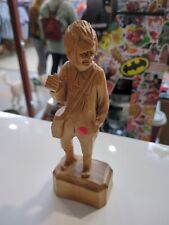 Hand-carved Wood Figure Of An Older Man By Paul E. Caron for sale  Shipping to South Africa