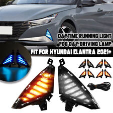 Luz de circulação diurna LED com DRL de giro para 2021-23 Hyundai Elantra lâmpada de neblina principal comprar usado  Enviando para Brazil