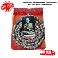 Colar 108 contas de oração Mala Somdej Toh Wat Phra Kaew rosário talismã amuleto comprar usado  Enviando para Brazil