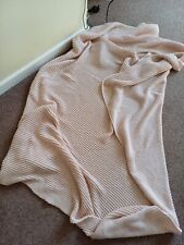 Pink knitted throw. for sale  LICHFIELD