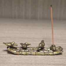 Mini queimador de incenso vintage de cobre puro barco de pesca pássaro cormorão comprar usado  Enviando para Brazil