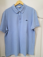 Camisa masculina tamanho algodão XL Lacoste azul ajuste regular jersey camisetas FR/polo/EUA comprar usado  Enviando para Brazil