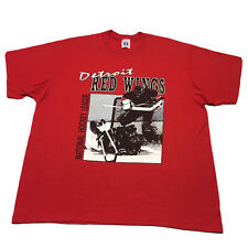 Camiseta Masculina Vintage Anos 90 Ponto Único GG Detroit Red Wings NHL Hóquei Fabricada nos EUA comprar usado  Enviando para Brazil