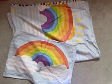 Used, NEXT Toddler Bedding Cot Bed Duvet Cover And Pillowcase - Rainbows for sale  Shipping to South Africa