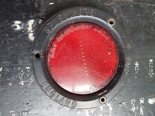 rear red round REFLECTOR GLOWMASTER ENGLAND  rubber back SCREW On  , used for sale  Shipping to South Africa