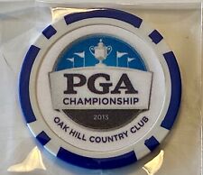 PGA Championship - 2013 - Oak Hill  -Magnetic Clay Poker Chip -Golf Ball Marker, used for sale  Shipping to South Africa