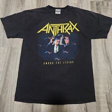 Camiseta Anthrax Among The Living Masculina L 2005 Tour Thrash Metal Exodus Single Sti comprar usado  Enviando para Brazil