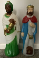 Vintage EMPIRE Christmas Blow Molds 23" & 22" 2 WISE MEN Pair Only for sale  Westville