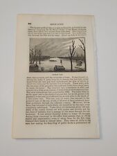 Gravura artificial Lake Mercer County Ohio c. 1861 (216) comprar usado  Enviando para Brazil