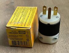 HUBBELL HBL5666C MALE PLUG INSULGRIP CORD GRIP 2 POLE 15A 250V 3 WIRE NEW IN BOX for sale  Shipping to South Africa