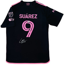 Camiseta de futebol 2024 Luis Suarez assinada Inter Miami Adidas preta BAS Beckett NOVA, usado comprar usado  Enviando para Brazil